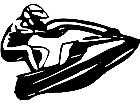  Jet Skier Silhouette Decal