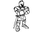  Knight Arms Crossed M B 1 Decal