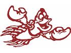  Little Mermaid Crab Decal
