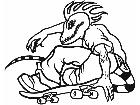  Lizard Skater Decal