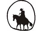  Lone Horseman C U 1 Decal