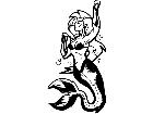  Mermaid Arm Up Decal