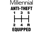  Millennial Anti Theft Security Decal