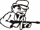 Mobster Lil Guy Decal