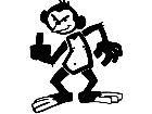  Monkey Finger Decal