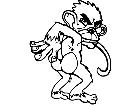  Monkey Spanker Decal