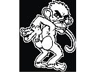  Monkey Spanker Decal
