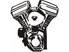  Motorcycle Engine M M 1 Decal