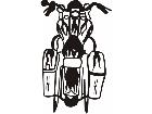  Motorcycle Rear Flamed M M 1 Decal