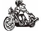  Motorcycle Rider 2 M M 1 Decal