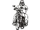  Motorcycle Rider 3 M M 1 Decal