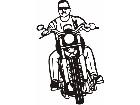  Motorcycle Rider 4 M M 1 Decal