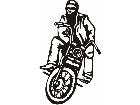  Motorcycle Rider 5 M M 1 Decal