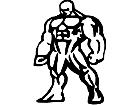  Muscle Man Rock Decal
