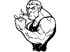  Muscle Smoker Decal
