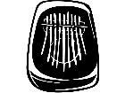  Music African Thumb Piano 1 7 2 V A 1 Decal