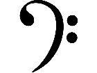  Music Bass Clef 1 7 2 V A 1 Decal