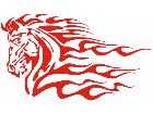  Mustang Horse Flame 0 7 A F 1 Decal