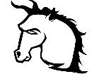  Mustang Horse Head M B 1 Decal