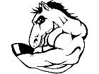  Mustang Horse Side Muscle M B 1 Decal