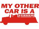  My Other Car Fire Truck Decal