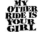 My Other Ride Girl Decal