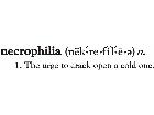  Necrophilia Definition Decal