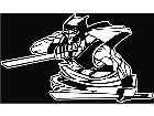  Ninja With Swords Decal