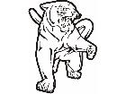  Panther Paw Up Decal