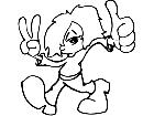  Peace Thumbs Up Decal