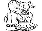  People Boy Girl Seated M G P A 1 Decal