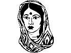  People Hindu Woman 1 8 1 V A 1 Decal
