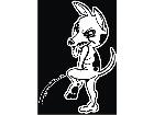  Pisser Dog Decal