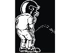  Pisser Football Decal