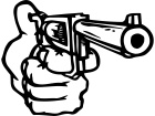  Pistol Handgun 1 Decal