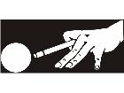  Pool Player Hand Decal