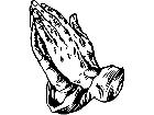  Praying Hands 0 1 M G P A 1 Decal