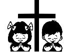  Praying Kids Decal