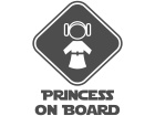  Princess On Board Baby Decal
