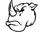  Rhino Head M B 1 Decal