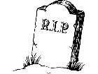  Rip Headstone Decal
