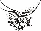  Rooster Tribalized 1 7 1 Decal