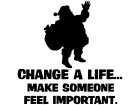  Santa Change Life Decal