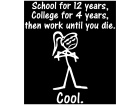  School College Die Decal