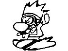  Scuba Dude Decal