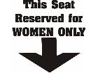  Seat Reserved Decal
