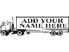  Semi Truck Custom Decal