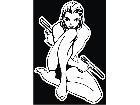  Sex Lady Pistol Decal