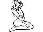  Sexy Girl Smooth Hair Decal