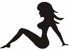  Sexy Lady Mud Flap 1 Decal